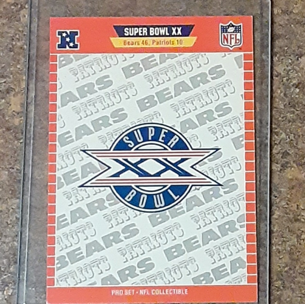 Vintage Chicago Bears / New England Patriots Super